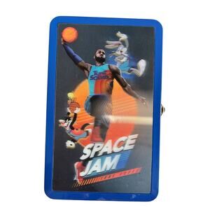 3D TIN PENCIL BOX Supply Case SPACE JAM LEBRON JAMES Bugs Bunny Basketball